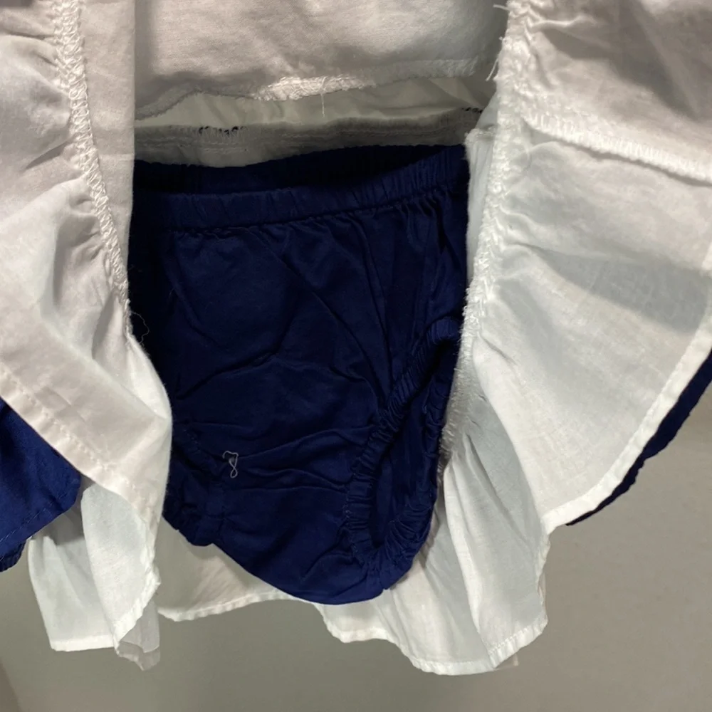 Gymboree‎ nautical ruffled layered dress
